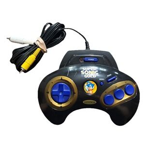 Radica 2005 Sega Super Sonic Gold Plug & Play Hedgehog Video Game Works